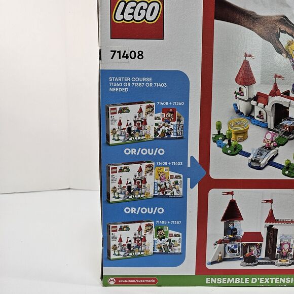 LEGO Super Mario Peach’s Castle Expansion Set 71408, 1216 Pcs New Sealed Retired - Picture 9 of 11